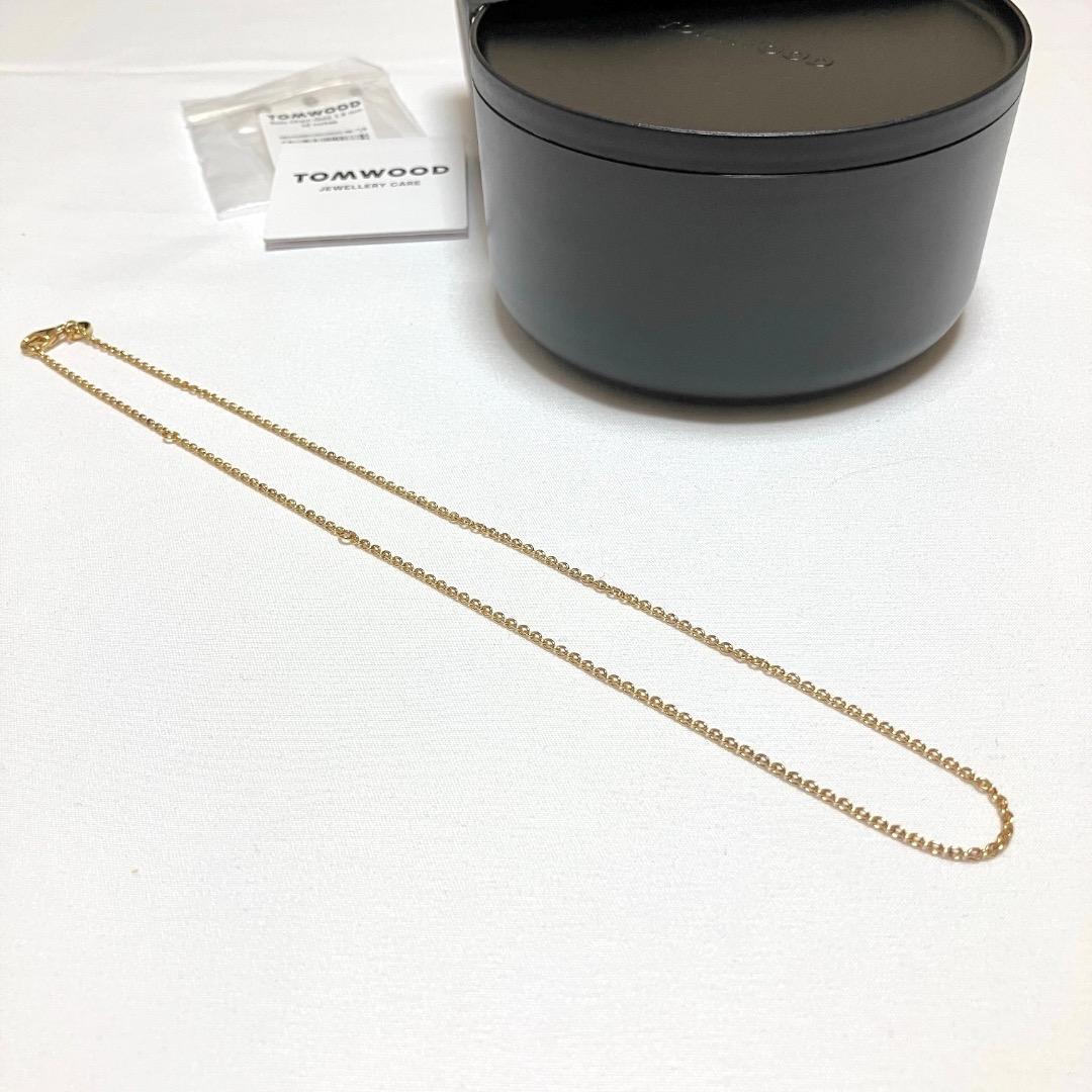 新品 18 TOMWOOD ロロチェーンネックレス 金 16424