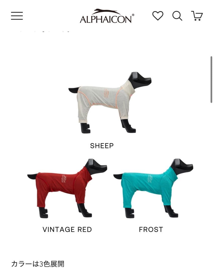 アルファアイコンドッグガードベース 2025年赤Sサイズ 新品未使用