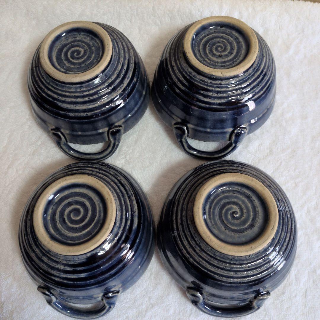 たち吉オシャレ・レンゲ他 ネイビー グレー 食器セット 約30cm・大皿