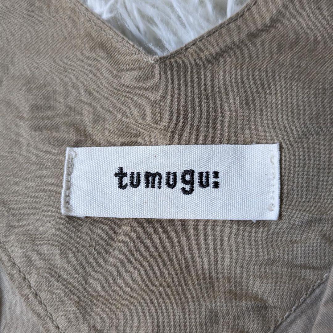 tumugu:/ツムグ　ジンバブエコットンツイル　オールインワン　サイズFree