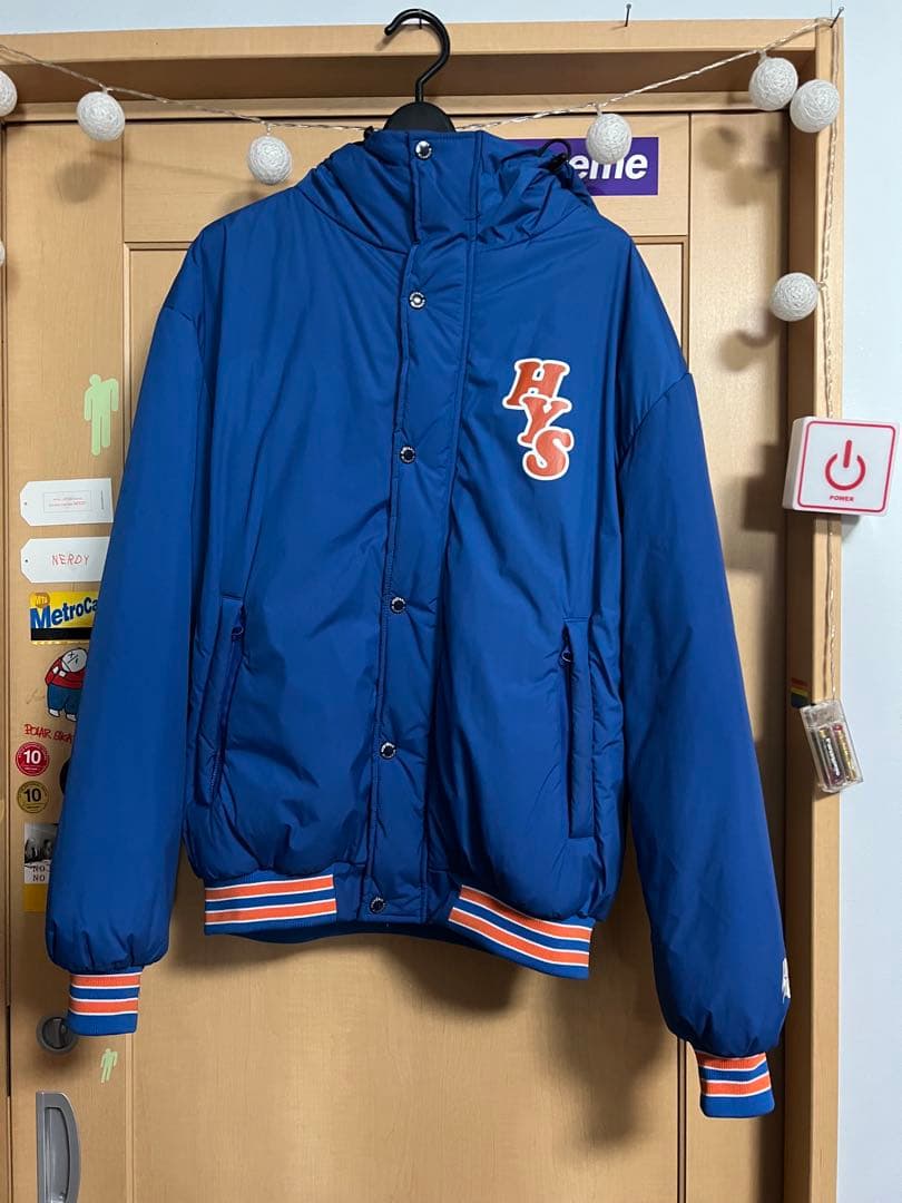 HYSTERIC GLAMOUR フードブルゾン　ブルー