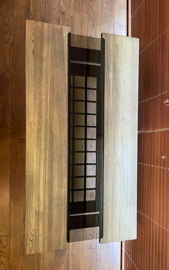 モダンデザイン　ウッド　センターテーブル　リペア品