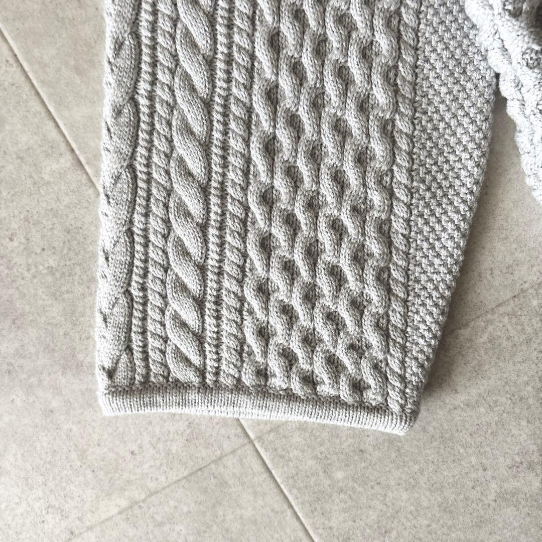 s様用　セオリーリュクス シルク モックネックニット 38 グレー 洗える