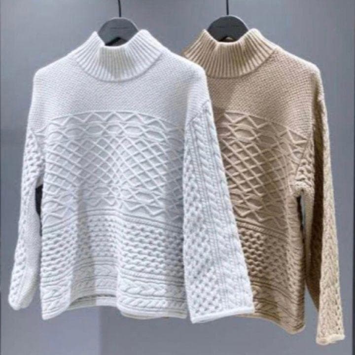 s様用　セオリーリュクス シルク モックネックニット 38 グレー 洗える