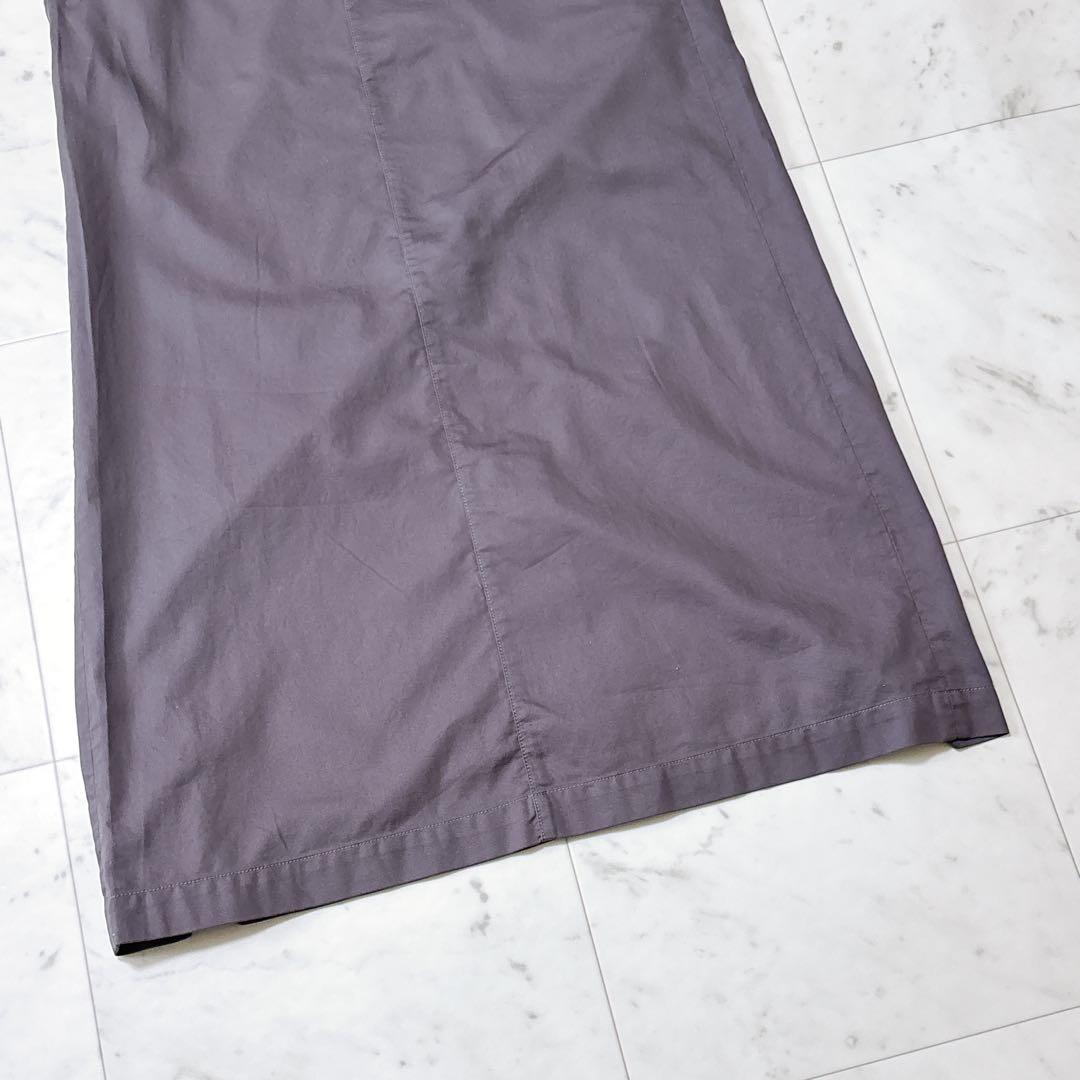 未使用 ルグラジック ロング丈 ワンピース サロペットスカート 綿 グレー