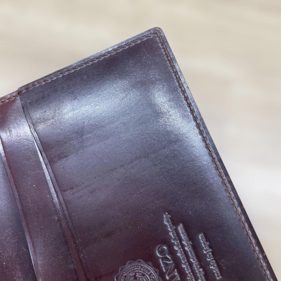 SHELL CORDOVAN シェルコードバン 2マチ無し 長財布　ganzo