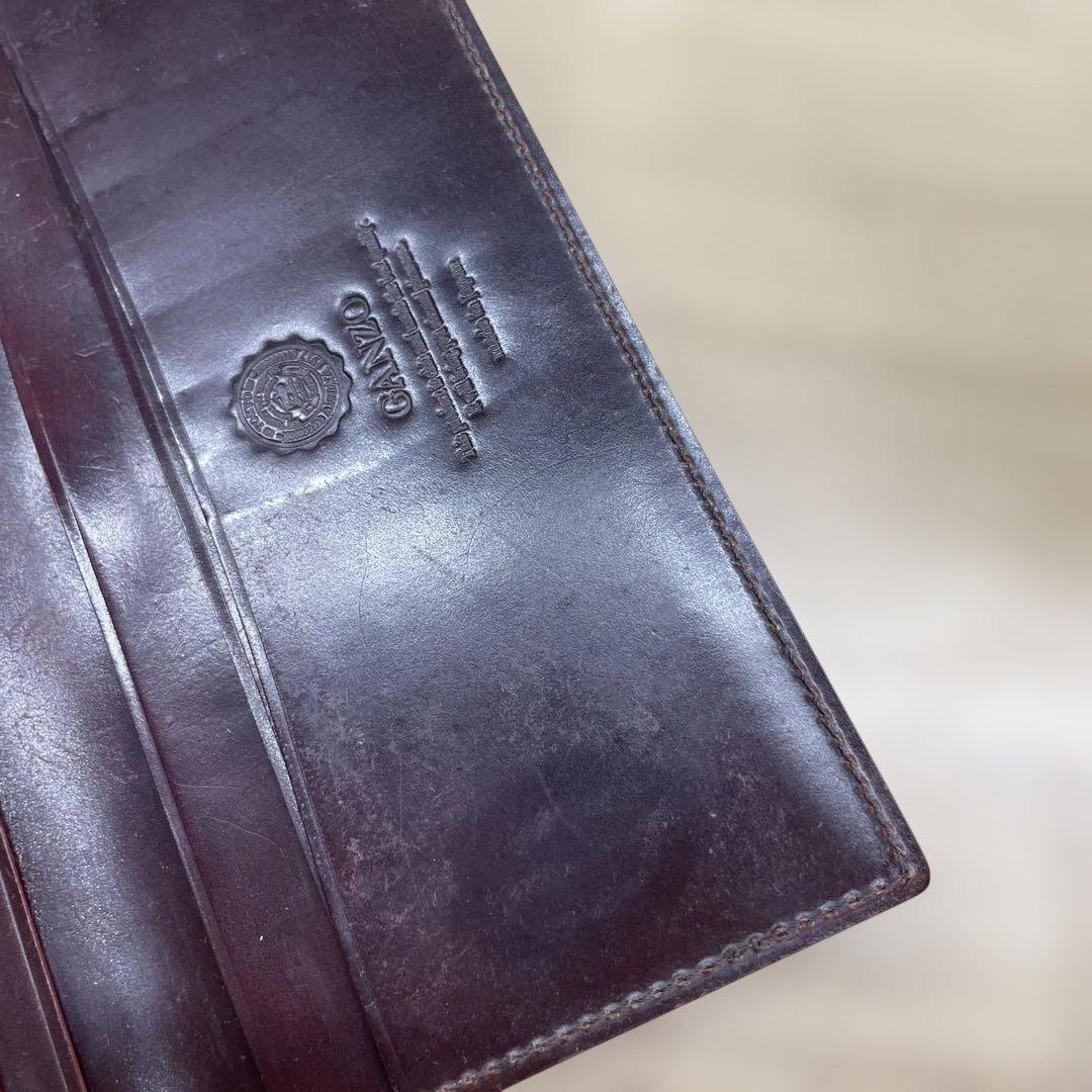 SHELL CORDOVAN シェルコードバン 2マチ無し 長財布　ganzo