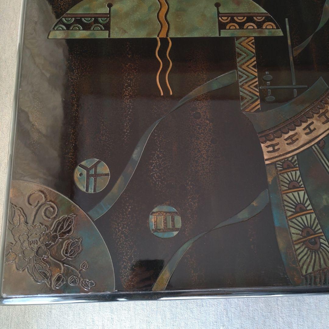 近代アートな木製テーブル　アンティーク レトロ　希少価値