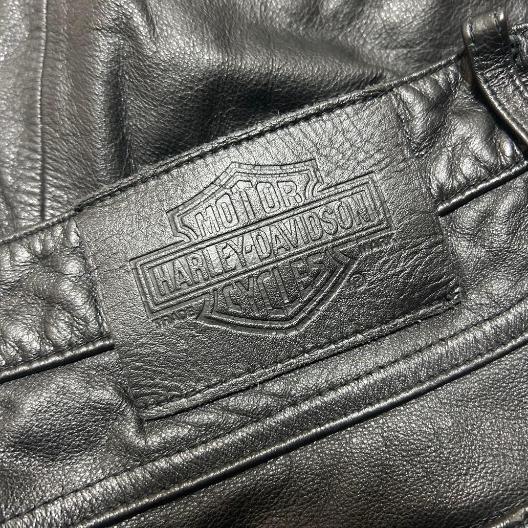 希少な大きいサイズ　HARLEY DAVIDSON レザーパンツ　バイカーパンツ