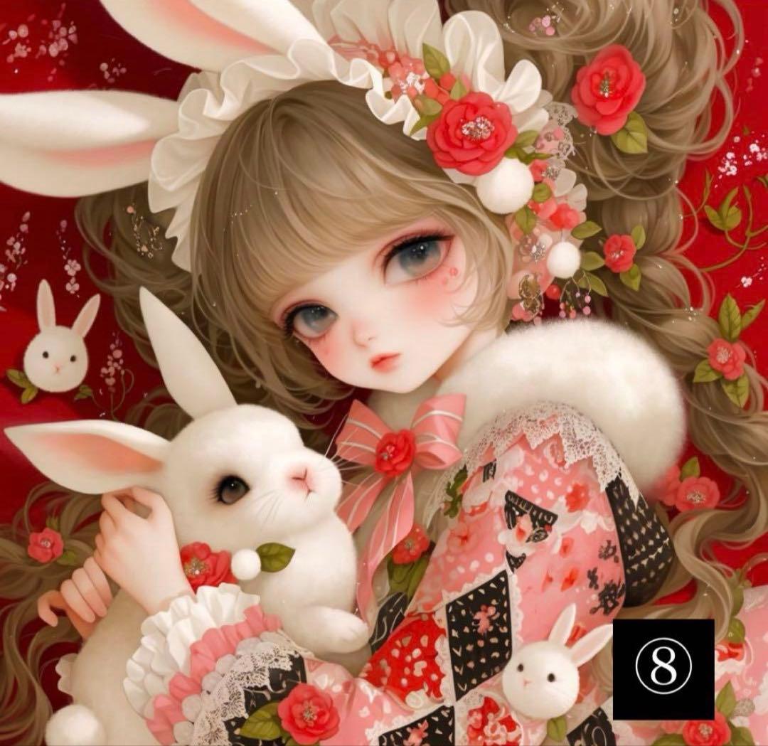 ハンドメイド　オーダーページ　パネル　トートバッグ　ポーチ　女の子　うさぎさん