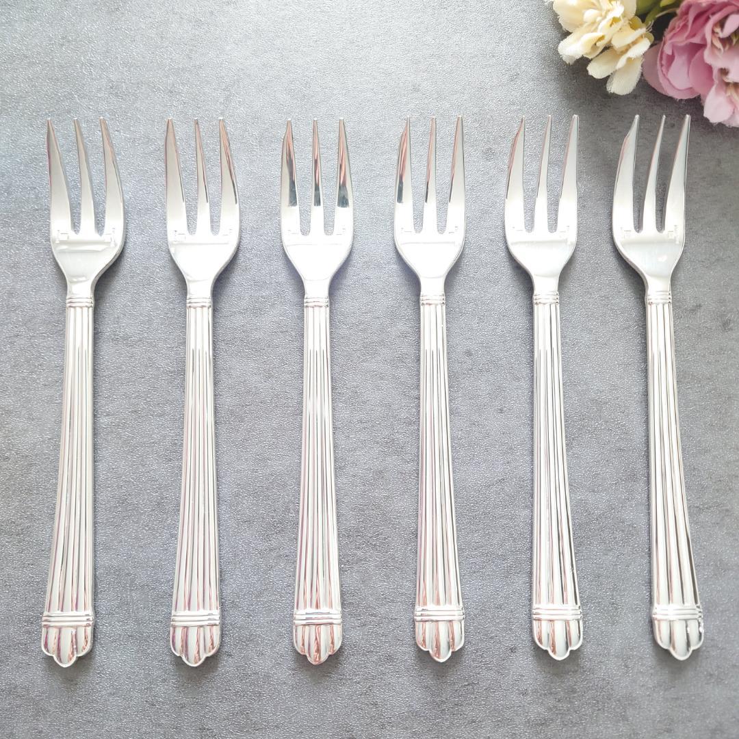 美品 クリストフル アリア ケーキフォーク 6点