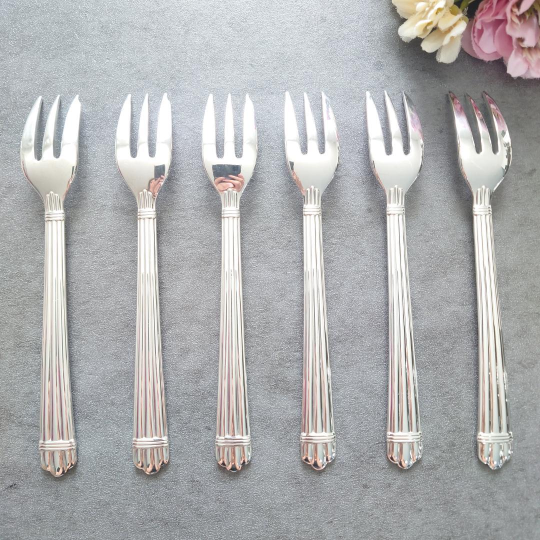 美品 クリストフル アリア ケーキフォーク 6点