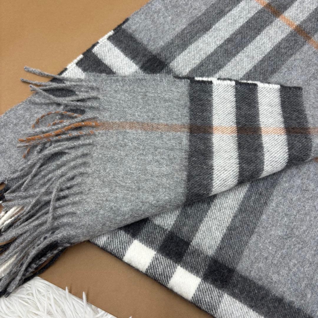 BURBERRY　バーバリー　マフラー　カシミア100%　未使用保管品