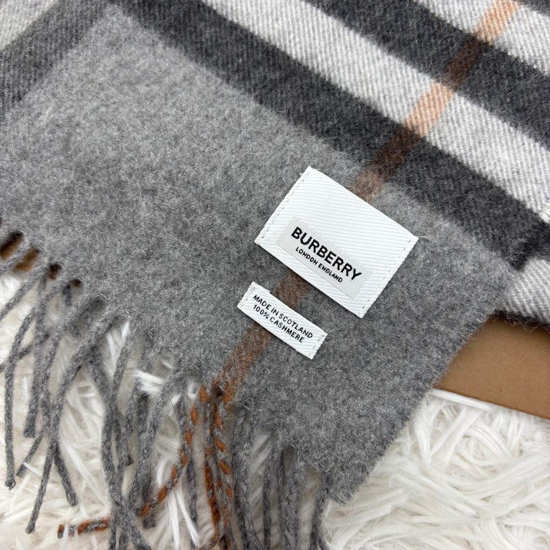 BURBERRY　バーバリー　マフラー　カシミア100%　未使用保管品