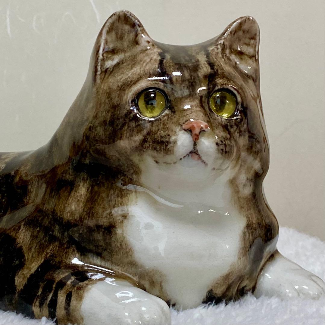 サイズ6 ウィンスタンレイキャット ケンジントンキャット　横たわり猫　貫入無し
