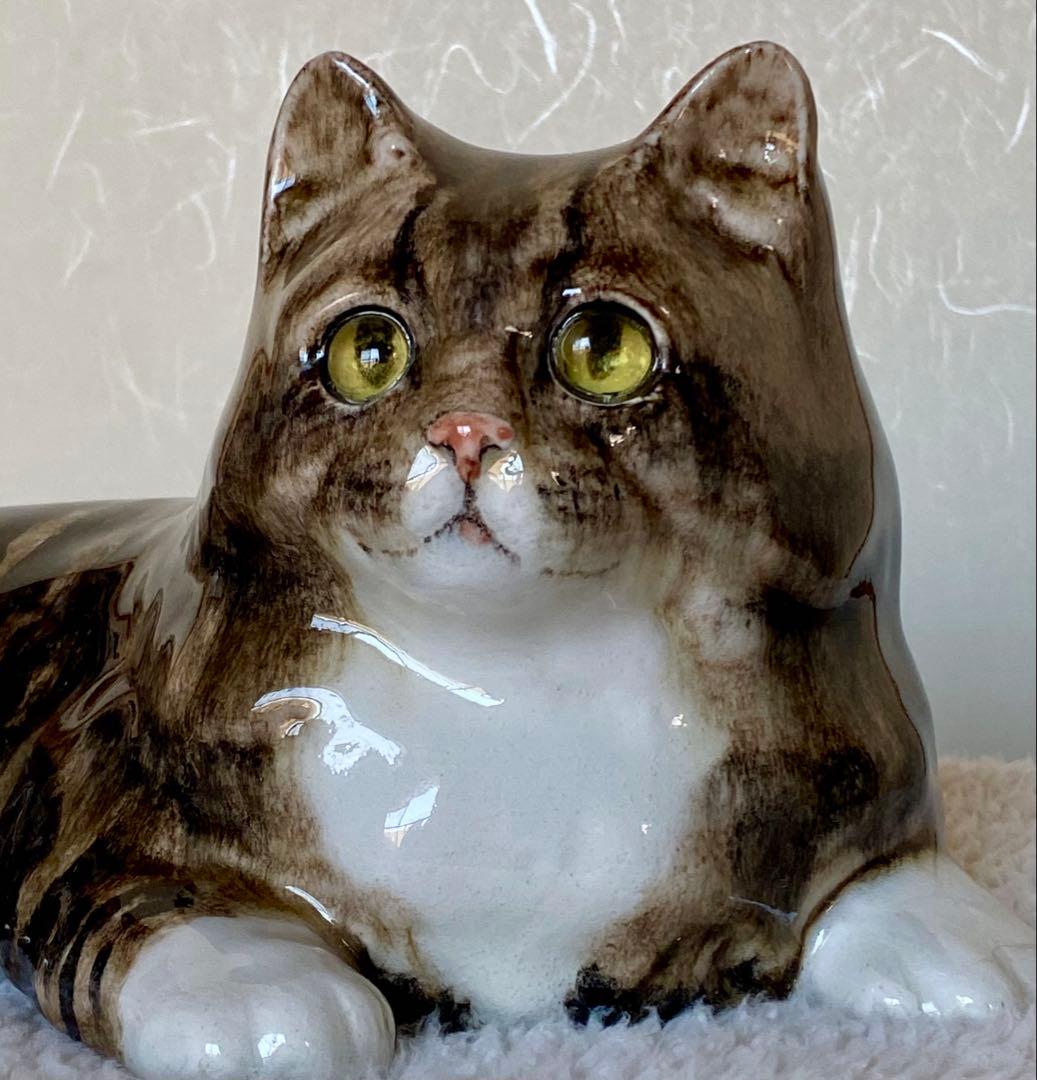 サイズ6 ウィンスタンレイキャット ケンジントンキャット　横たわり猫　貫入無し