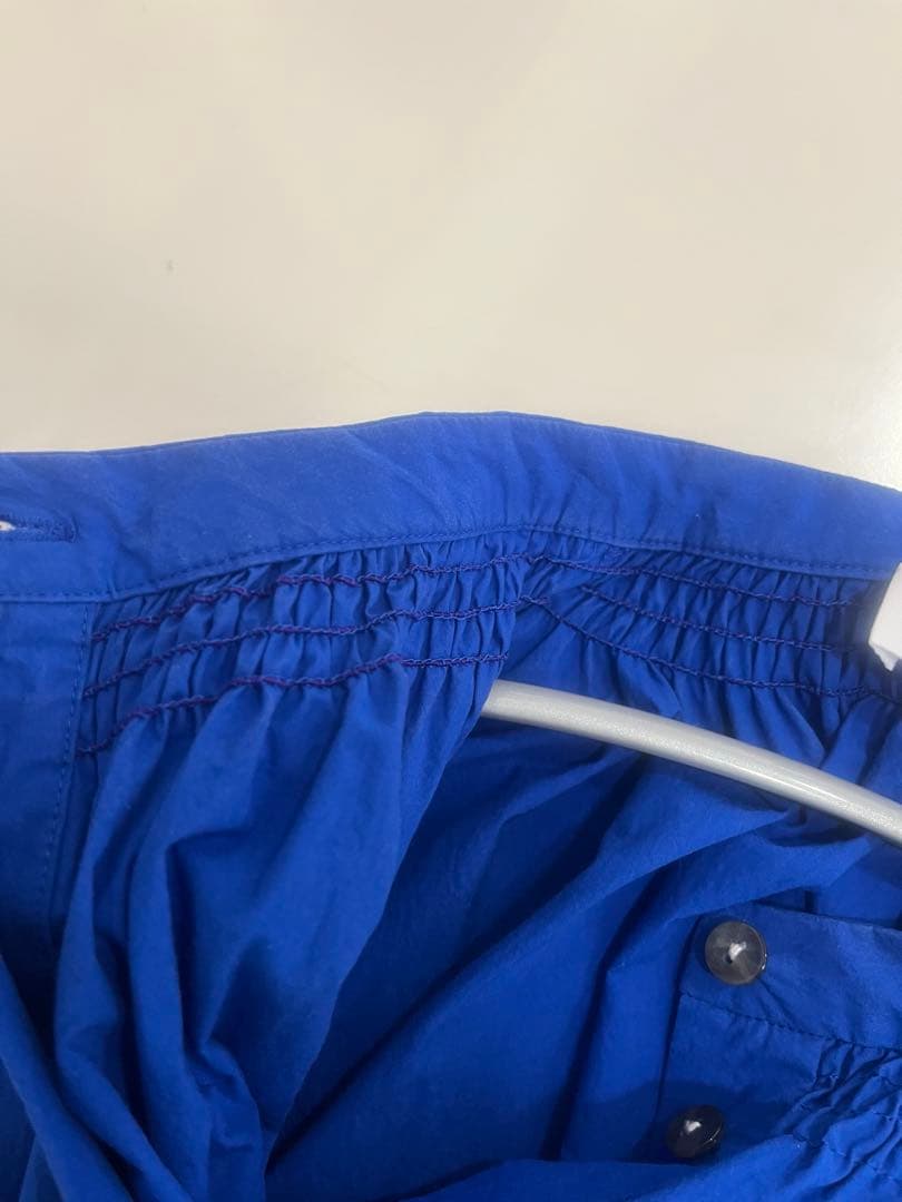 最終お値下げ⭐︎ENFOLD⭐︎ GATHER-SLEEVE BLOUSE ブルー