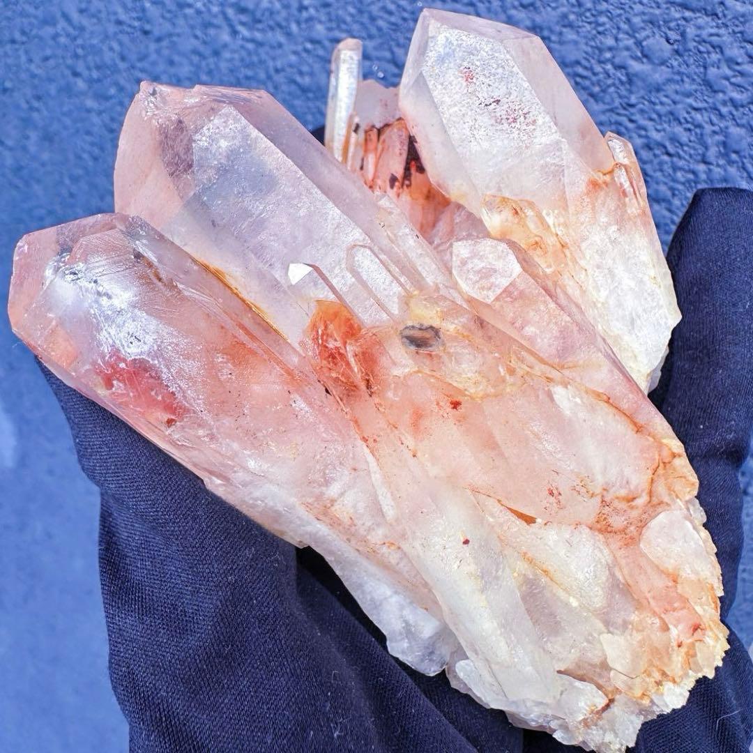 爆アレ❗️可愛いピンク♡超綺麗マダガスカル産パイナップルピンククラスターA1427