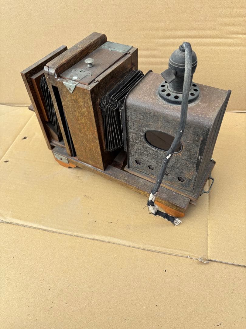 アンティークな幻灯機（マジックランタン）　写真引き伸ばし機　希少