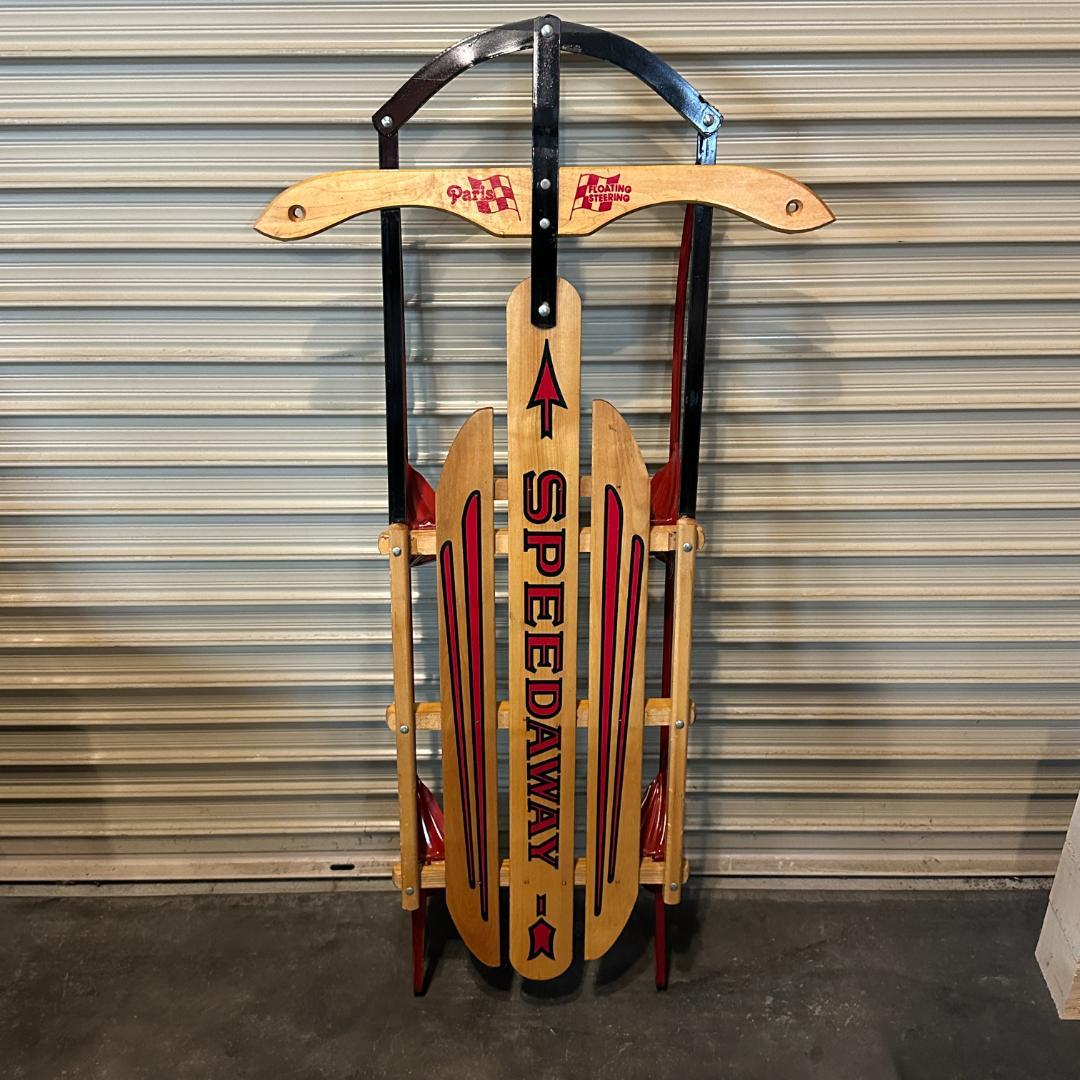 【希少】アメリカ製SPEEDAWAY 木製ヴィンテージソリ 店舗什器に