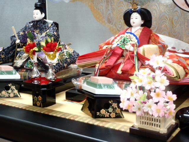 値下げ！新品！売切り♪♪●激安！70巾 ひな人形 親王飾り 収納飾り お雛様●２