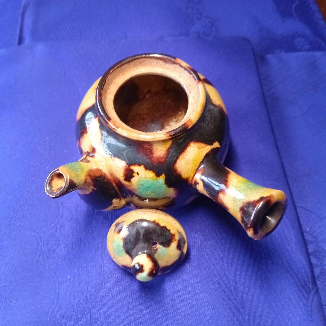 三彩焼茶器共箱珍品