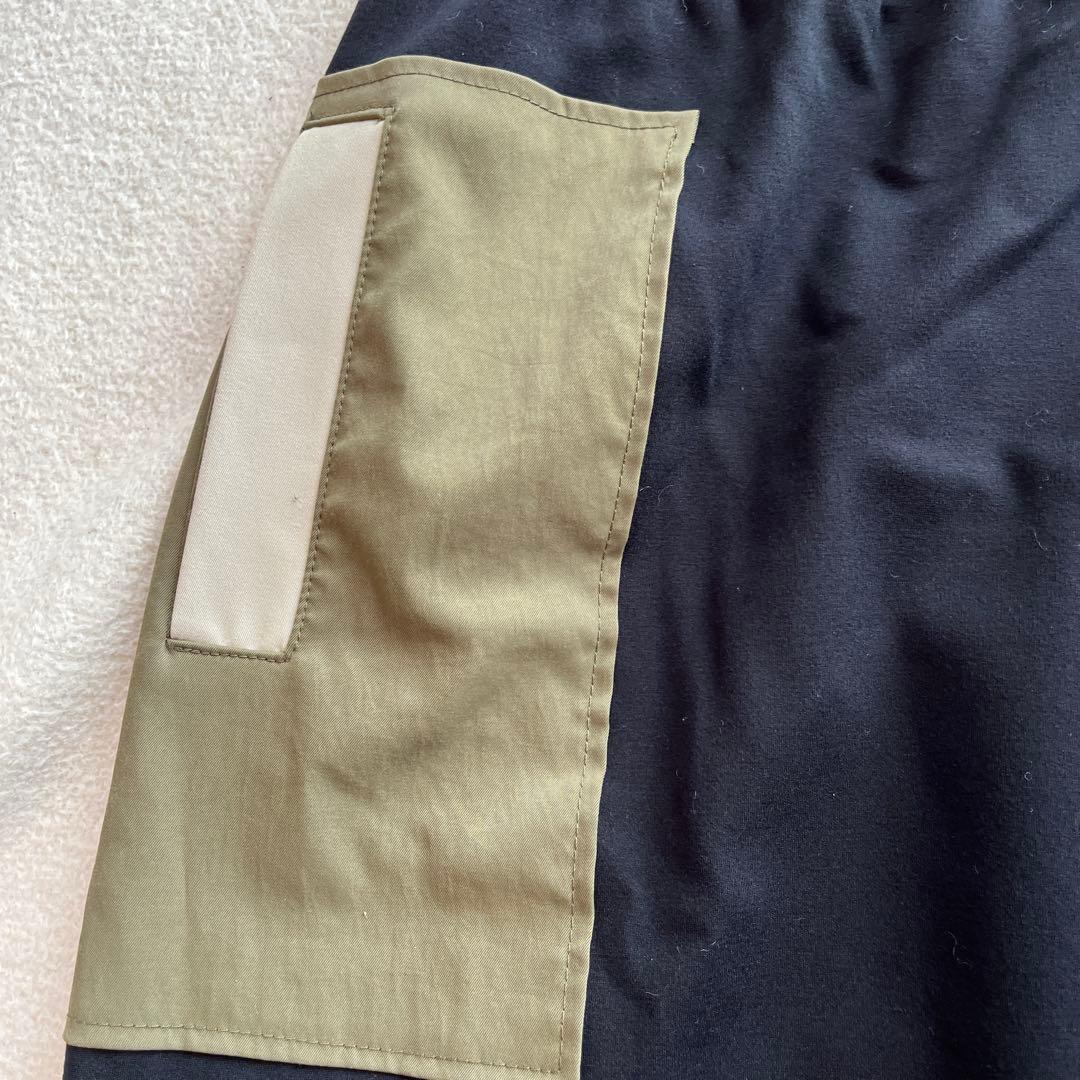 seeUN3D. アンスリード　パッチワーク　ドッキングニットロングスカー