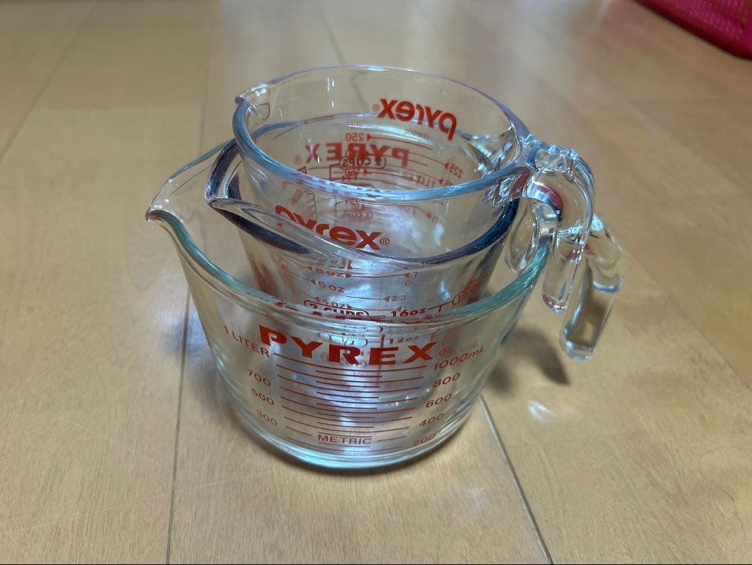 PYREX 計量カップ 250ml 500ml セット