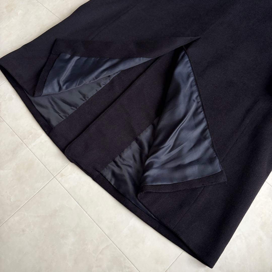上質✨Oriental カシミヤチェスターロングコート 濃紺 メンズXL相当