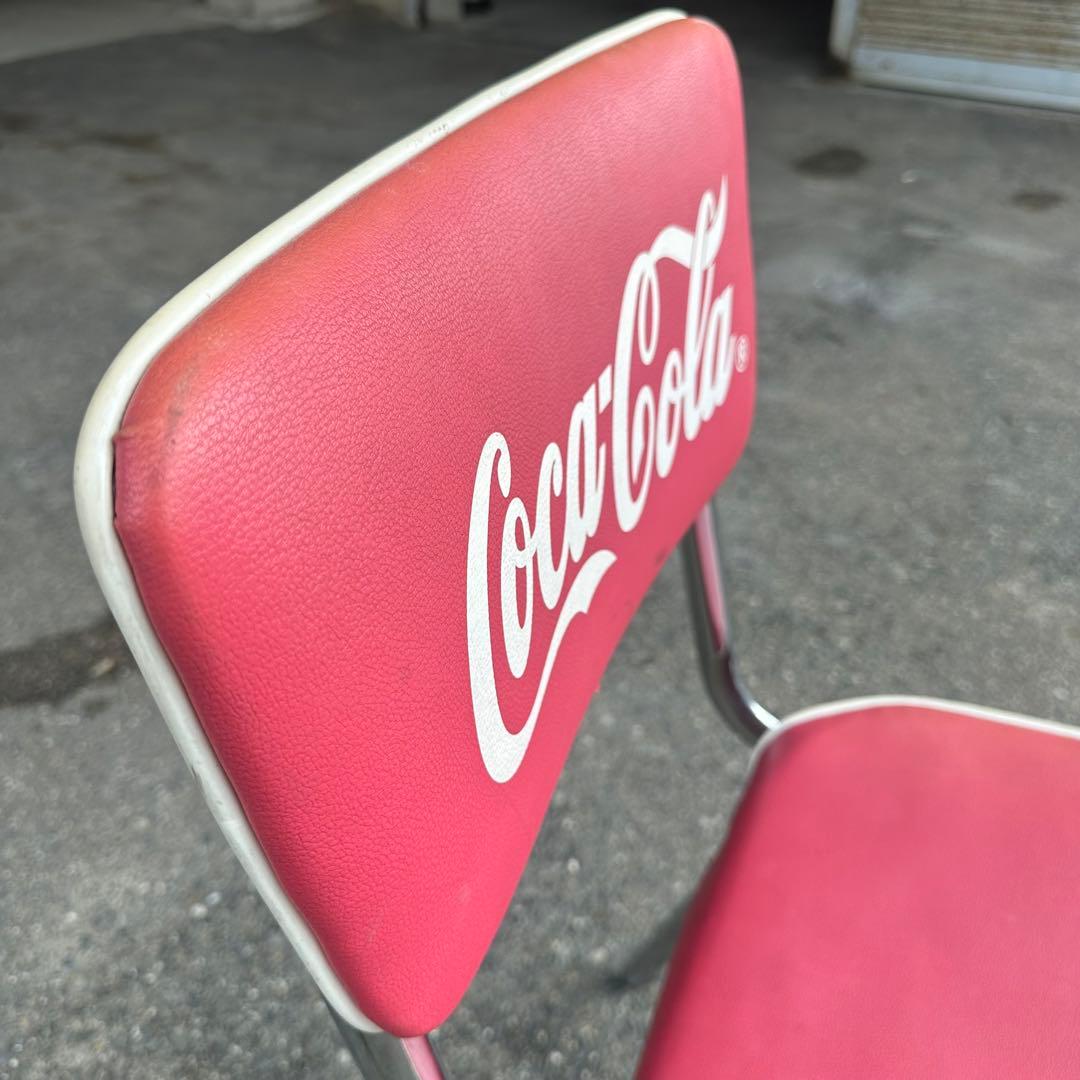 【直接引取OK】コカコーラ 椅子 チェア 昭和レトロ 当時物 アメリカン雑貨