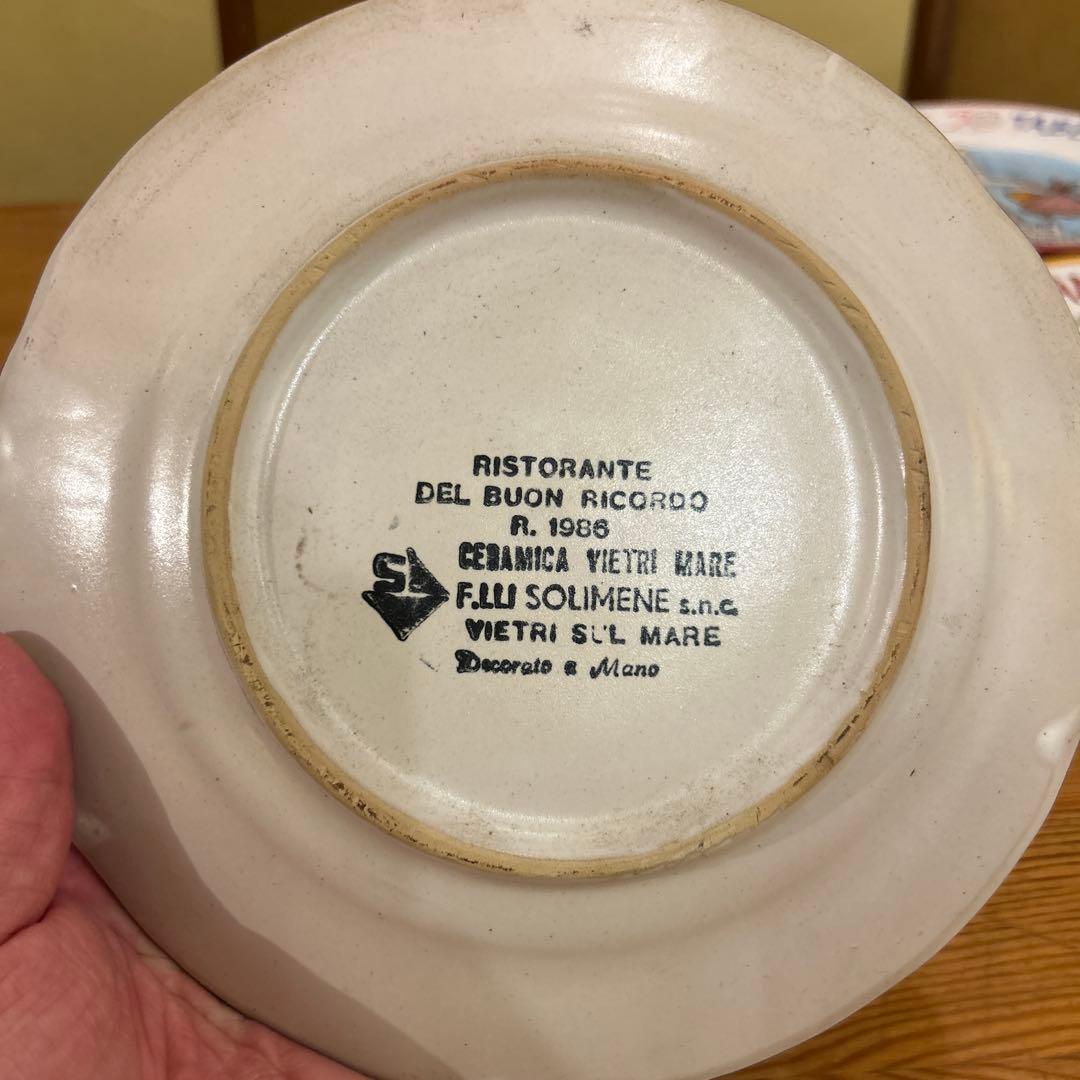 ブオンリコルド　BUON RICORDO 手描きイタリアンレストラン皿