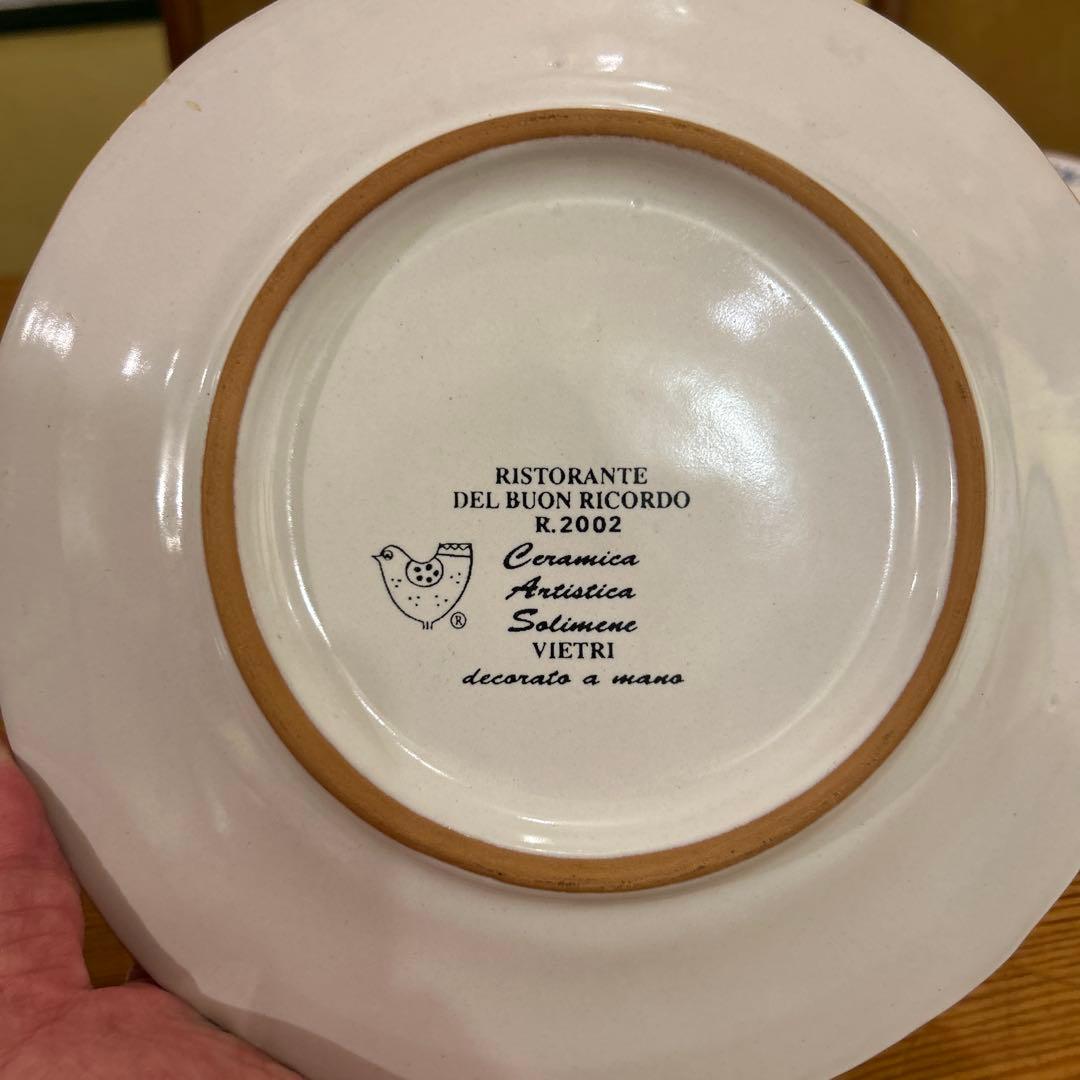ブオンリコルド　BUON RICORDO 手描きイタリアンレストラン皿