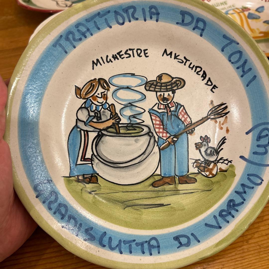 ブオンリコルド　BUON RICORDO 手描きイタリアンレストラン皿