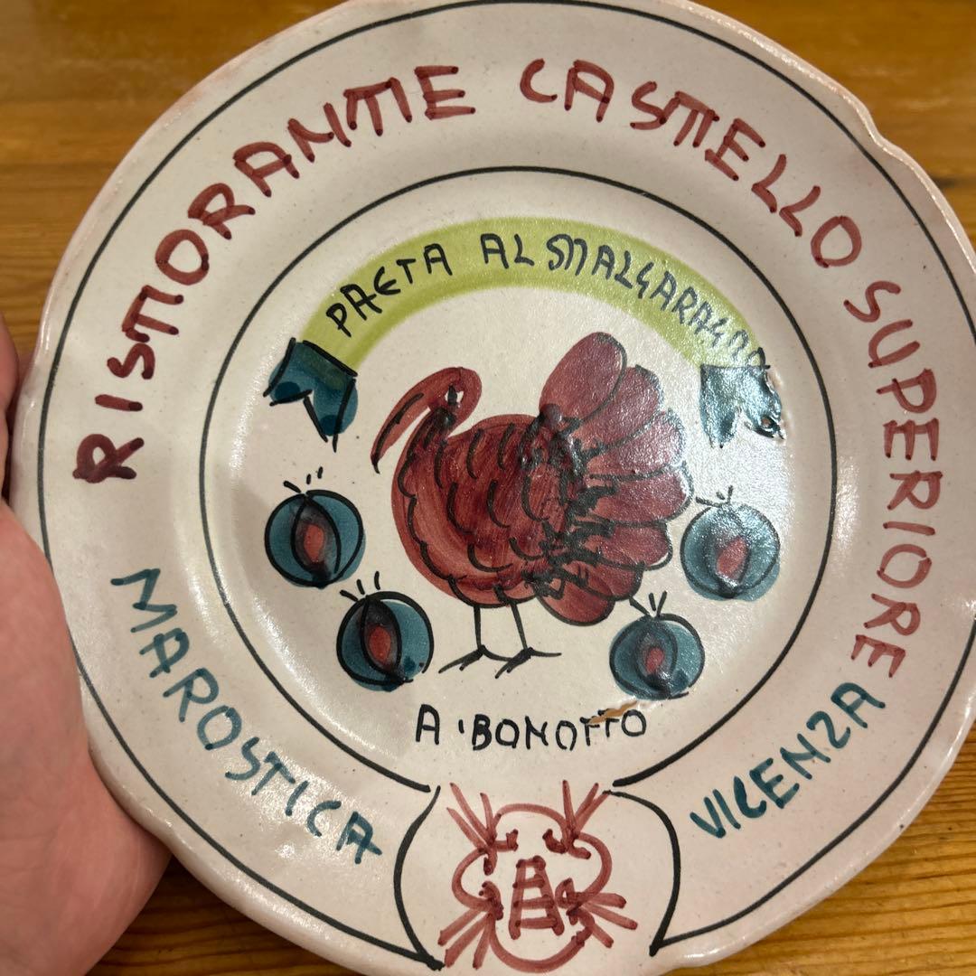 ブオンリコルド　BUON RICORDO 手描きイタリアンレストラン皿