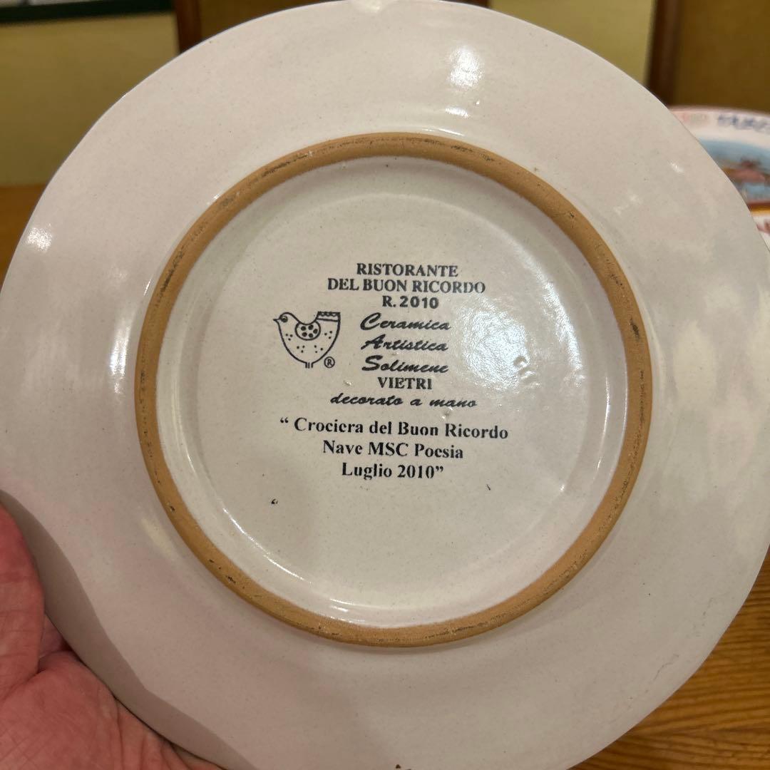 ブオンリコルド　BUON RICORDO 手描きイタリアンレストラン皿