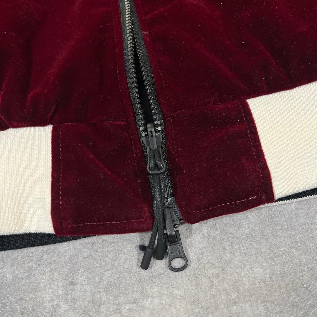 TAION スカジャン　虎　舞妓　別珍　リバーシブル　M キルティングダウン