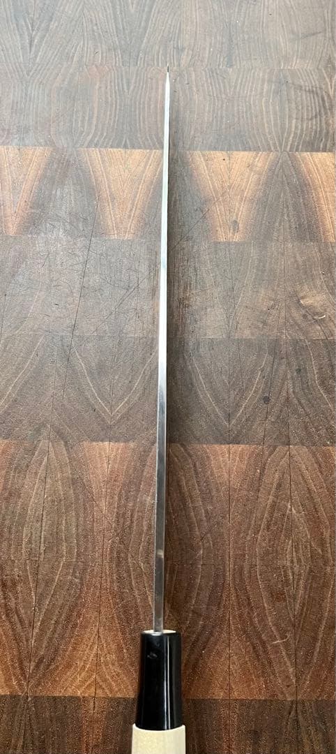 中川打刃物　柳刃　9寸　270mm 包丁　白鋼　霞　刺身　和包丁