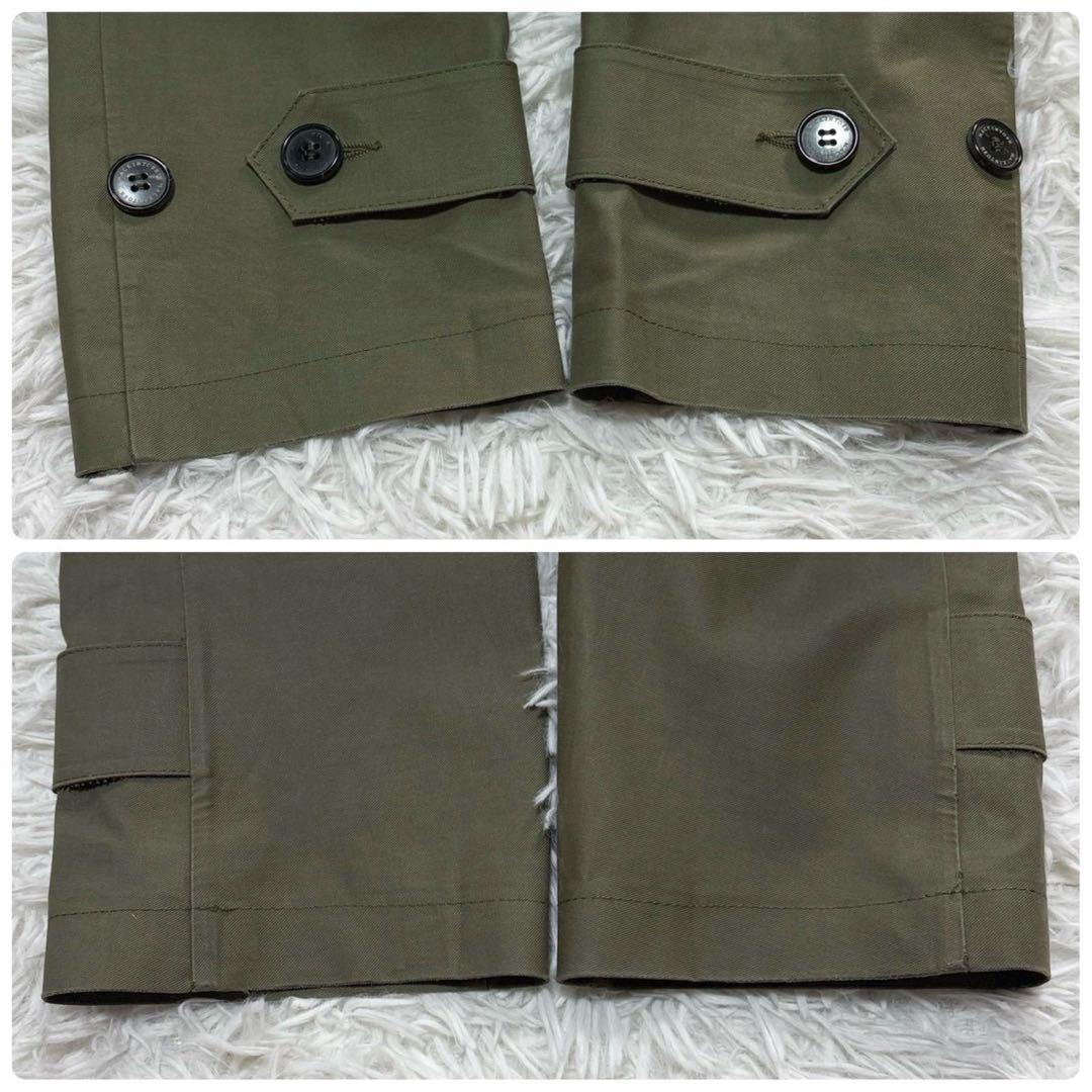 マッキントッシュ　トレンチコート　ゴム引き　ロング　ベルト　カーキ　切替え　現行