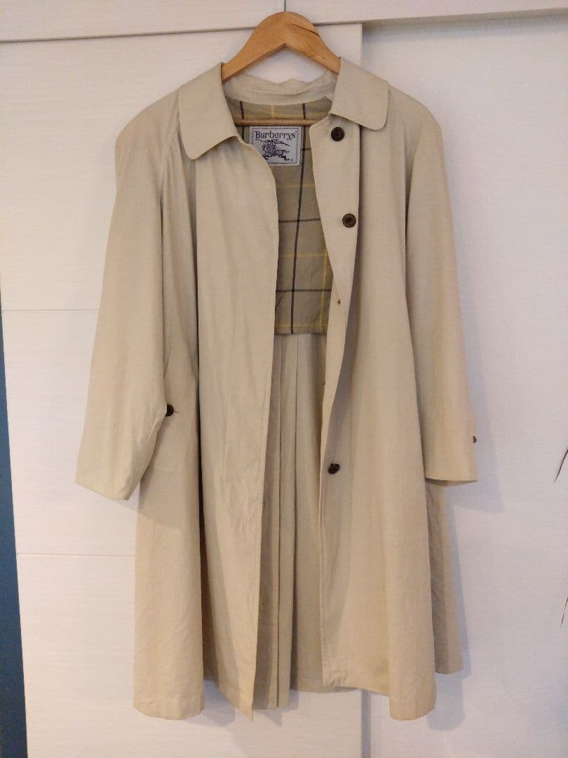 BURBERRYS バーバリー レディース　ステンカラーコート　白タグ　90S