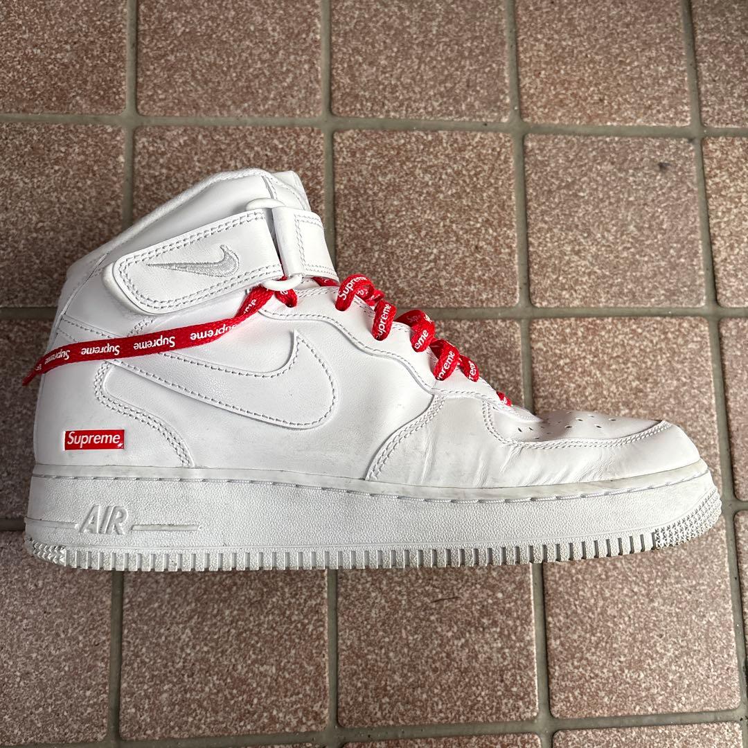 Supreme x Nike Air Force 1 スニーカー ホワイト