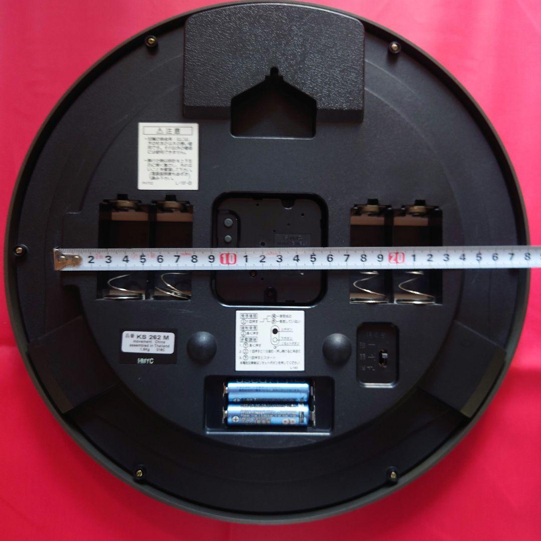 SEIKO 電波掛時計 暗闇でも！字光式(光続ける)ホワイト文字盤！連続秒針