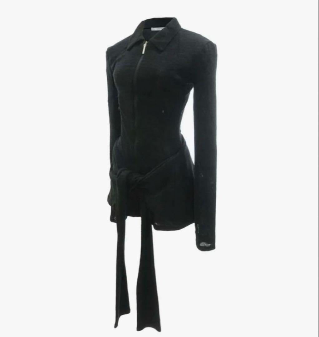 Theredthread S drape romper 黒