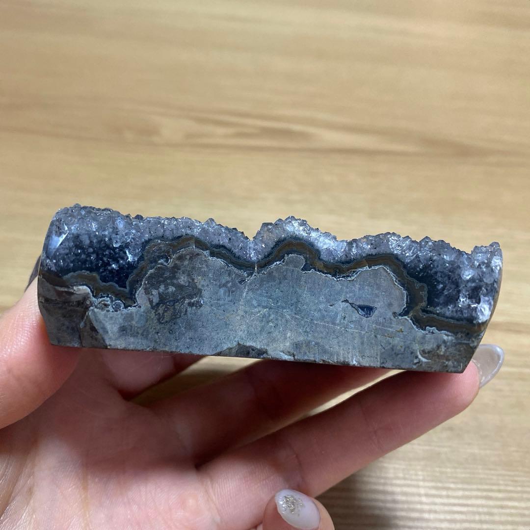 アメジスト　月　ムーン♡ ブラック　オーダー台座付き