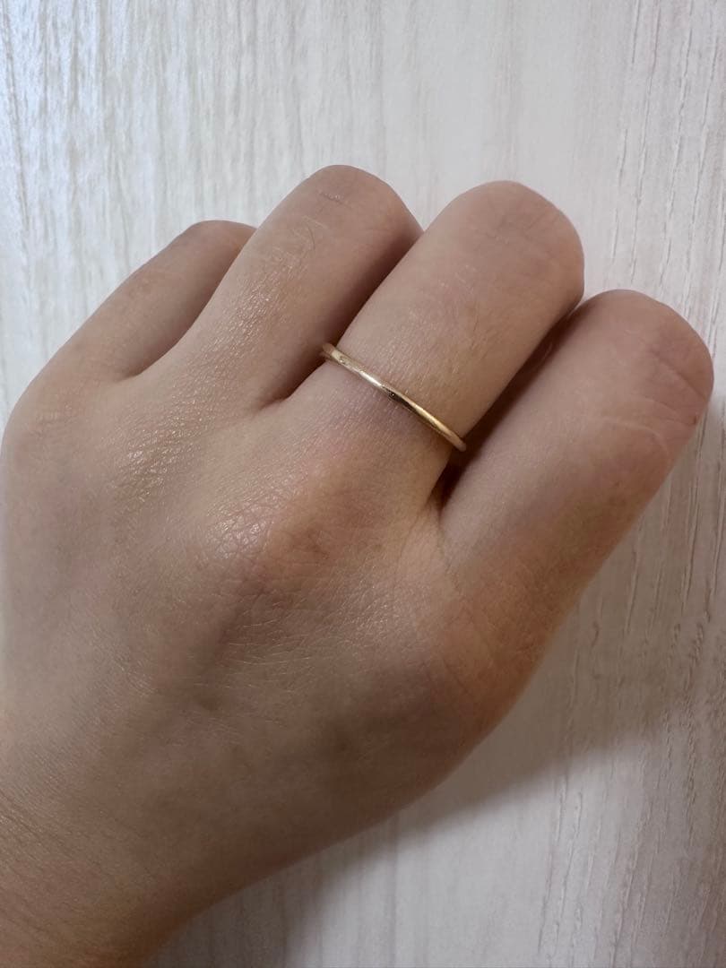 専用ページ‼️agete アガット ２連風　K10リング　13号　販売証明書付き