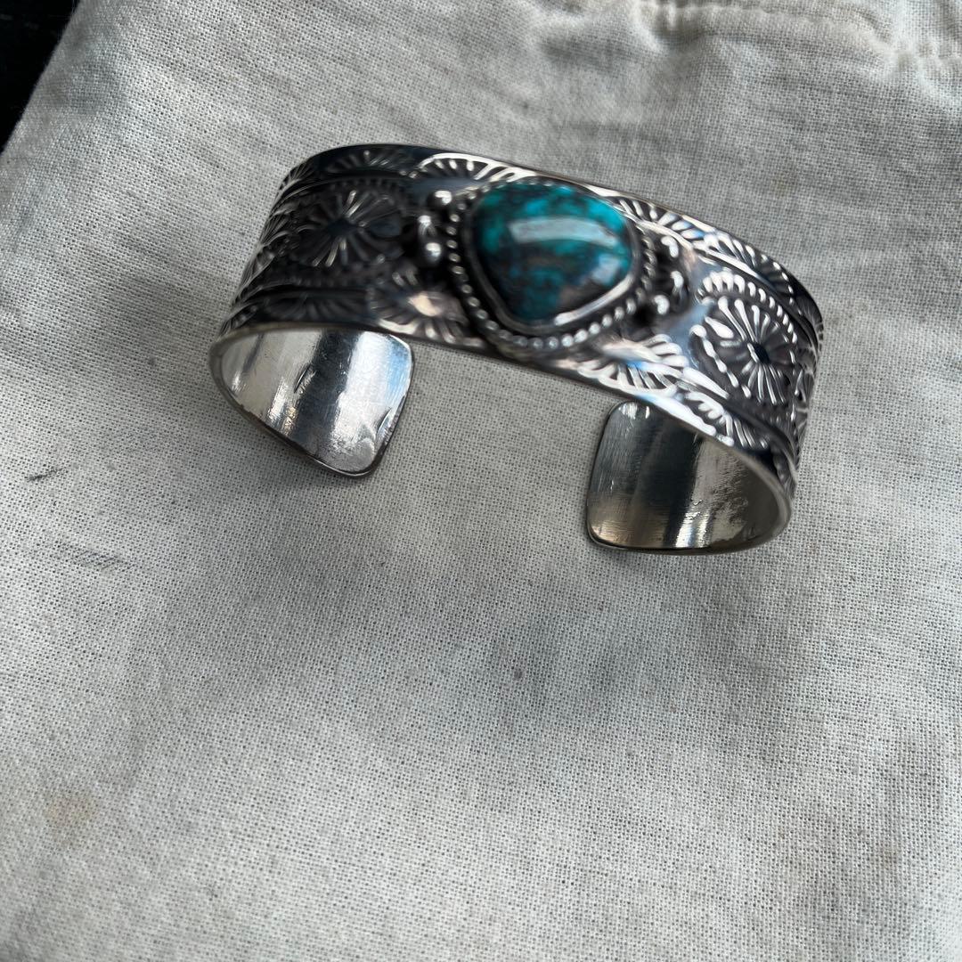 【HRM】ターコイズストーン シルバーバングル