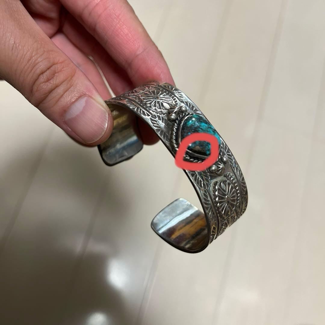 【HRM】ターコイズストーン シルバーバングル