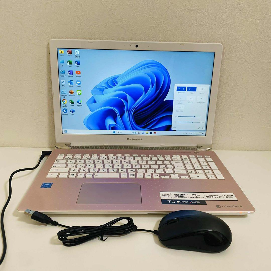 Y22 TOSHIBAノートパソコン WEBカメラSSD高速 Windows11