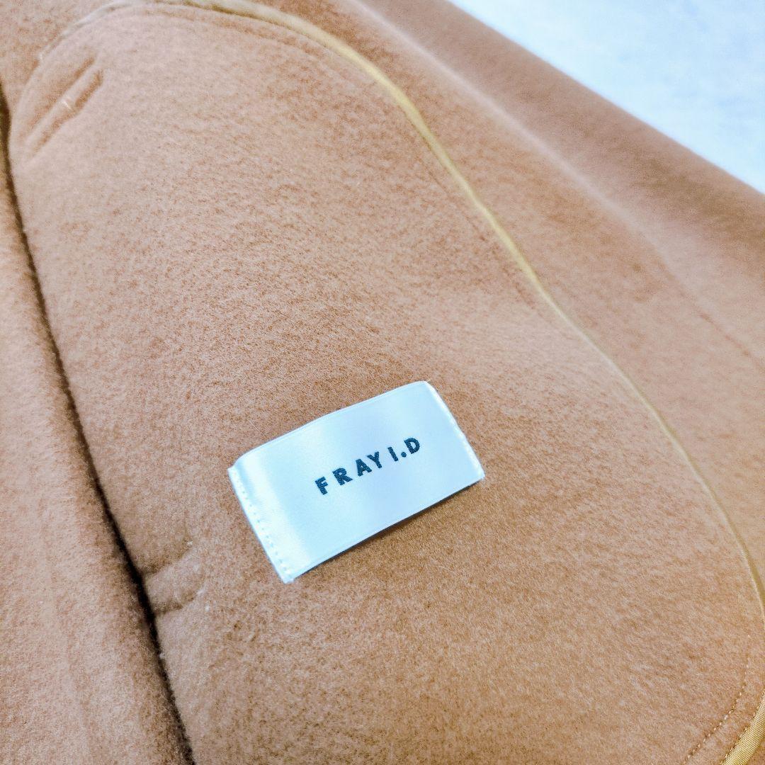 美品✨️FRAYI.D バルマカンケープコート❁リバー仕立 贅沢ドレープ 近年
