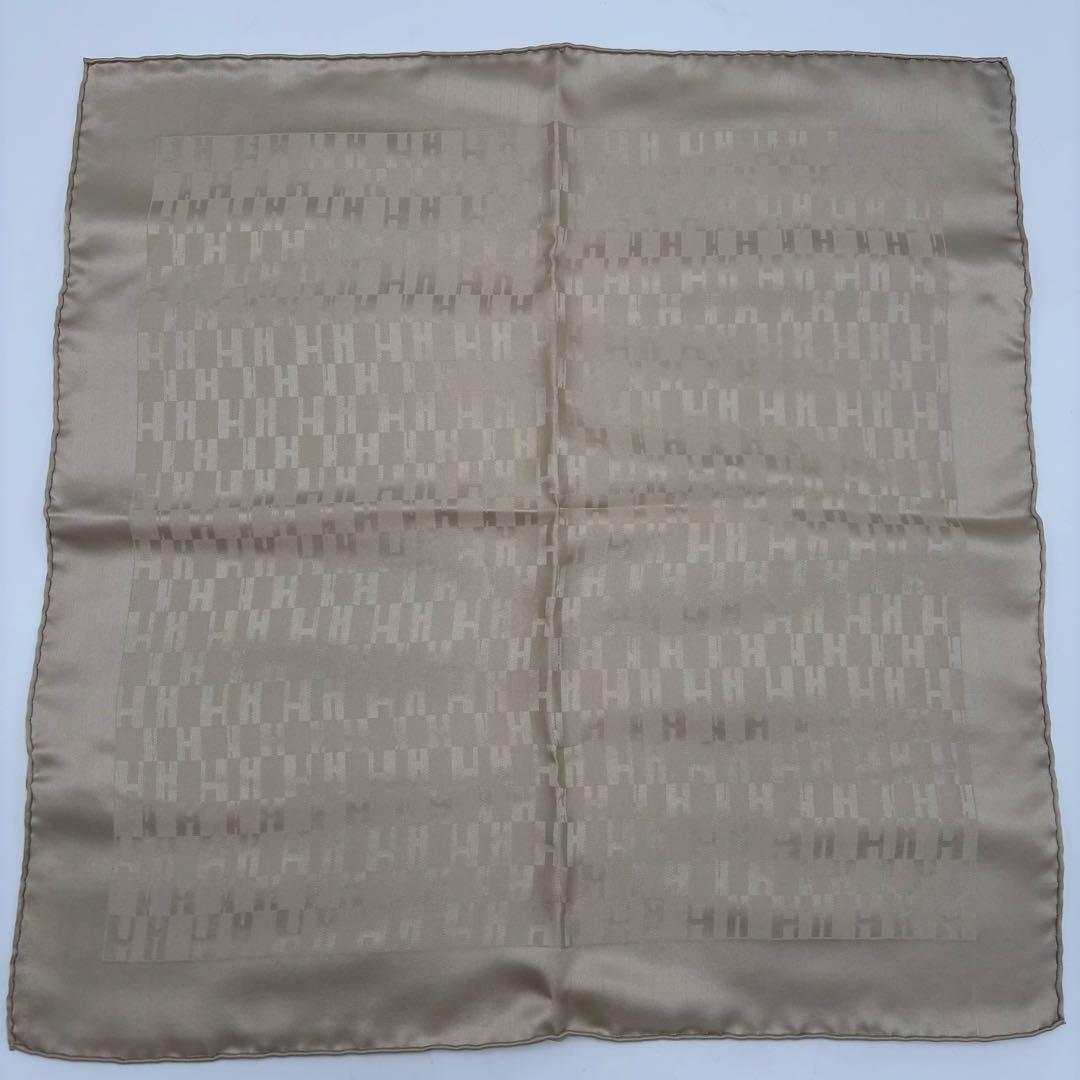 HERMESプチカレ ガヴロッシュ Grand H シルク100% ミニスカーフ