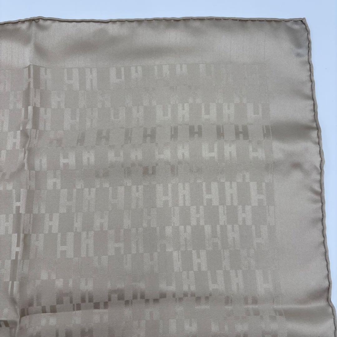 HERMESプチカレ ガヴロッシュ Grand H シルク100% ミニスカーフ